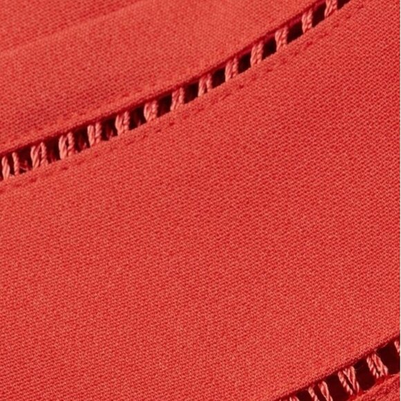 Likely Strapless Dress in Coral Red | Size 2 - Picture 7 of 10